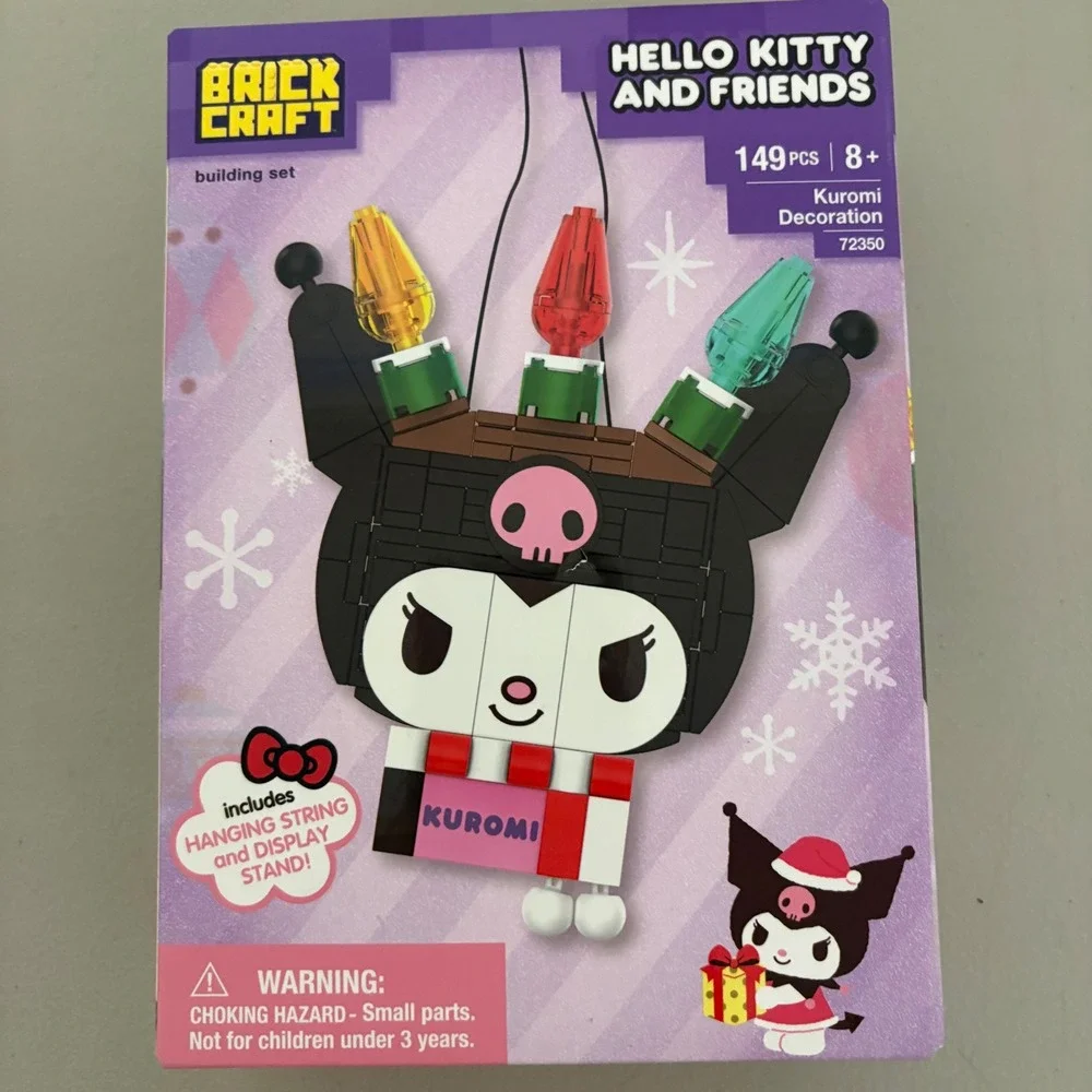 Brick Craft Sanrio Kuromi‎ Holiday Decoration Building Set 72350 149 Pcs New